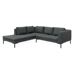 Nordskov venstrevendt hjørnesofa med pufafslutning