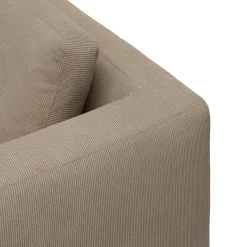Nordskov venstrevendt hjørnesofa med pufafslutning