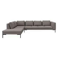 Nordskov venstrevendt hjørnesofa med pufafslutning