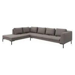 Nordskov venstrevendt hjørnesofa med pufafslutning