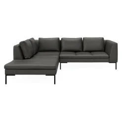 Nordskov venstrevendt hjørnesofa med pufafslutning