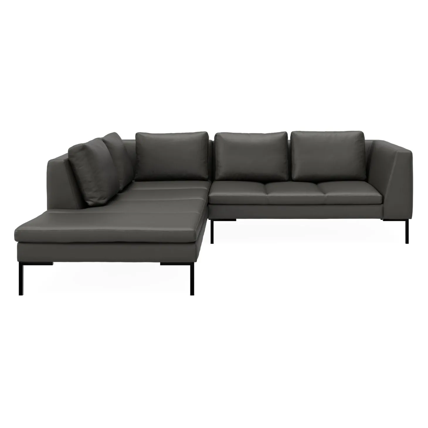 Nordskov venstrevendt hjørnesofa med pufafslutning