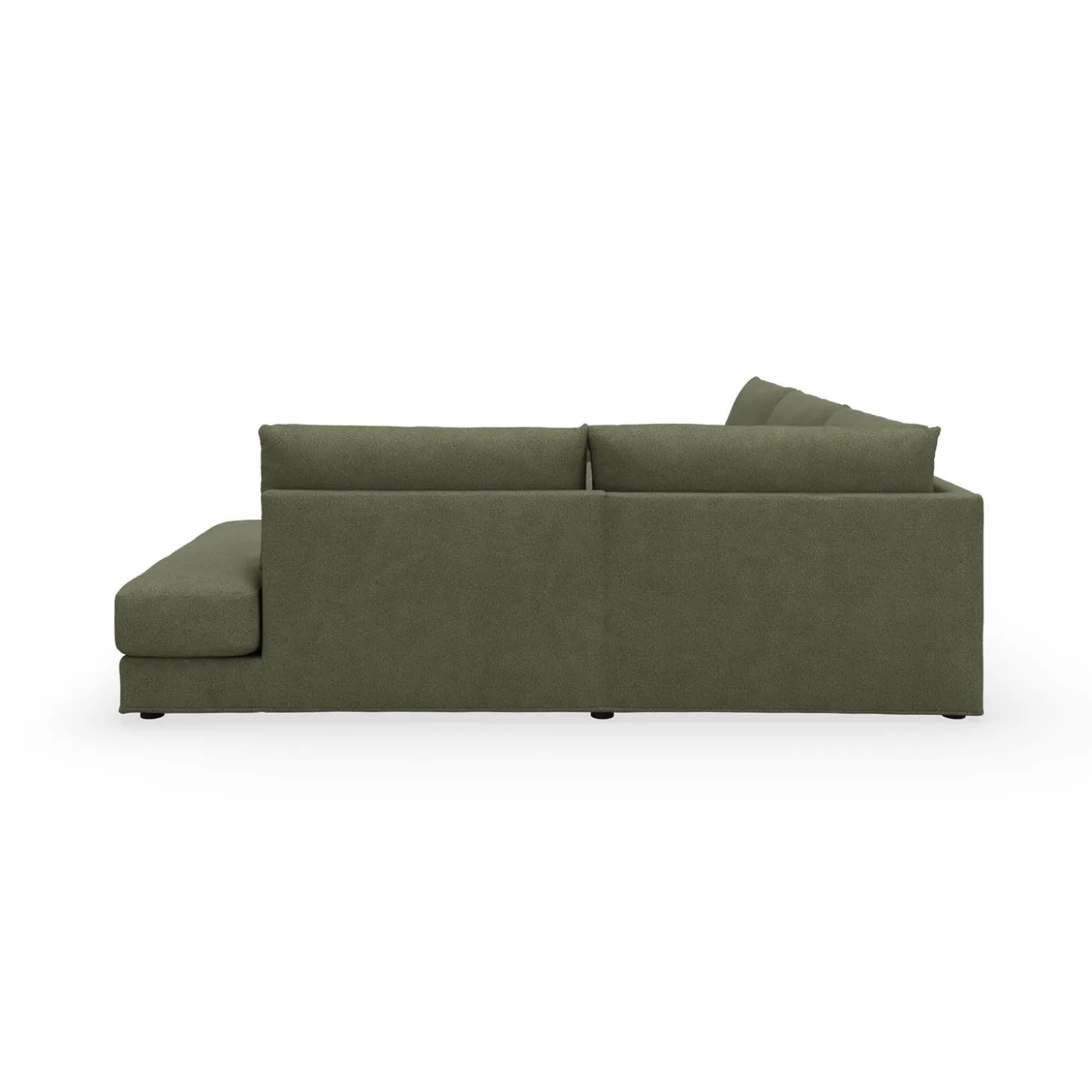 Norsberg højrevendt hjørnesofa med pufafslutning