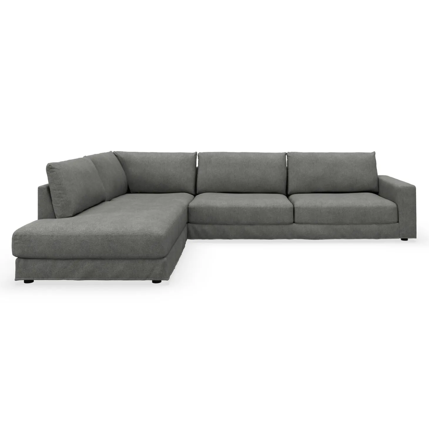 Norsberg venstrevendt hjørnesofa med pufafslutning