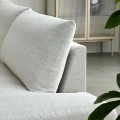 Norsberg venstrevendt hjørnesofa med pufafslutning