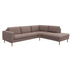Nyland højrevendt hjørnesofa med pufafslutning
