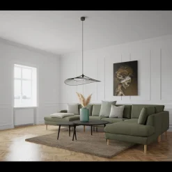 Nyland højrevendt hjørnesofa med chaiselong