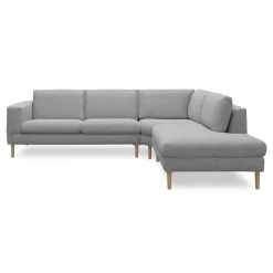 Nyland højrevendt hjørnesofa med pufafslutning
