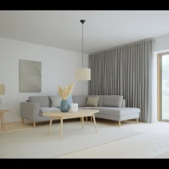 Nyland højrevendt hjørnesofa med pufafslutning