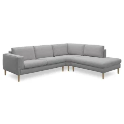 Nyland højrevendt hjørnesofa med pufafslutning