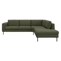 Nyland højrevendt hjørnesofa med pufafslutning