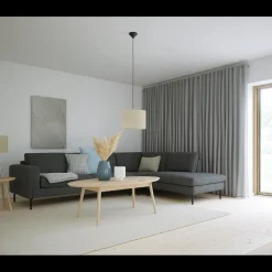Nyland højrevendt hjørnesofa med pufafslutning