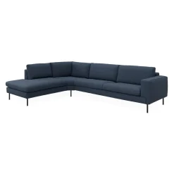 Nyland venstrevendt hjørnesofa med pufafslutning