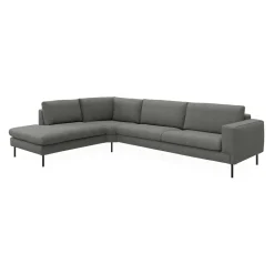 Nyland venstrevendt hjørnesofa med pufafslutning