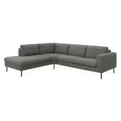 Nyland venstrevendt hjørnesofa med pufafslutning