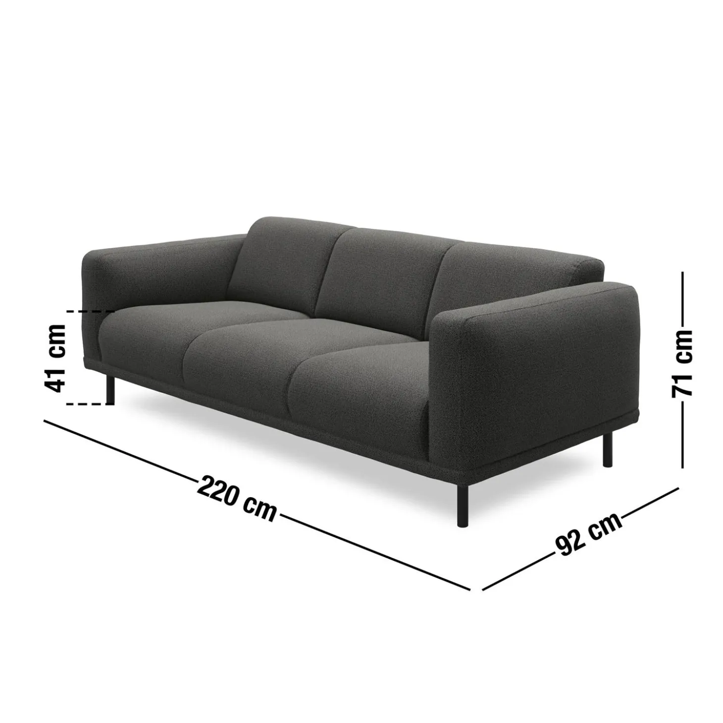 Parker 3 pers Sofa