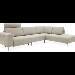 Remus højrevendt sofa med pufafslutning