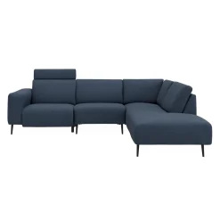 Remus højrevendt sofa med pufafslutning
