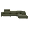 Remus højrevendt sofa med pufafslutning