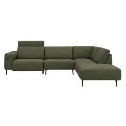 Remus højrevendt sofa med pufafslutning