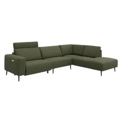 Remus højrevendt sofa med pufafslutning