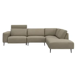 Remus højrevendt sofa med pufafslutning