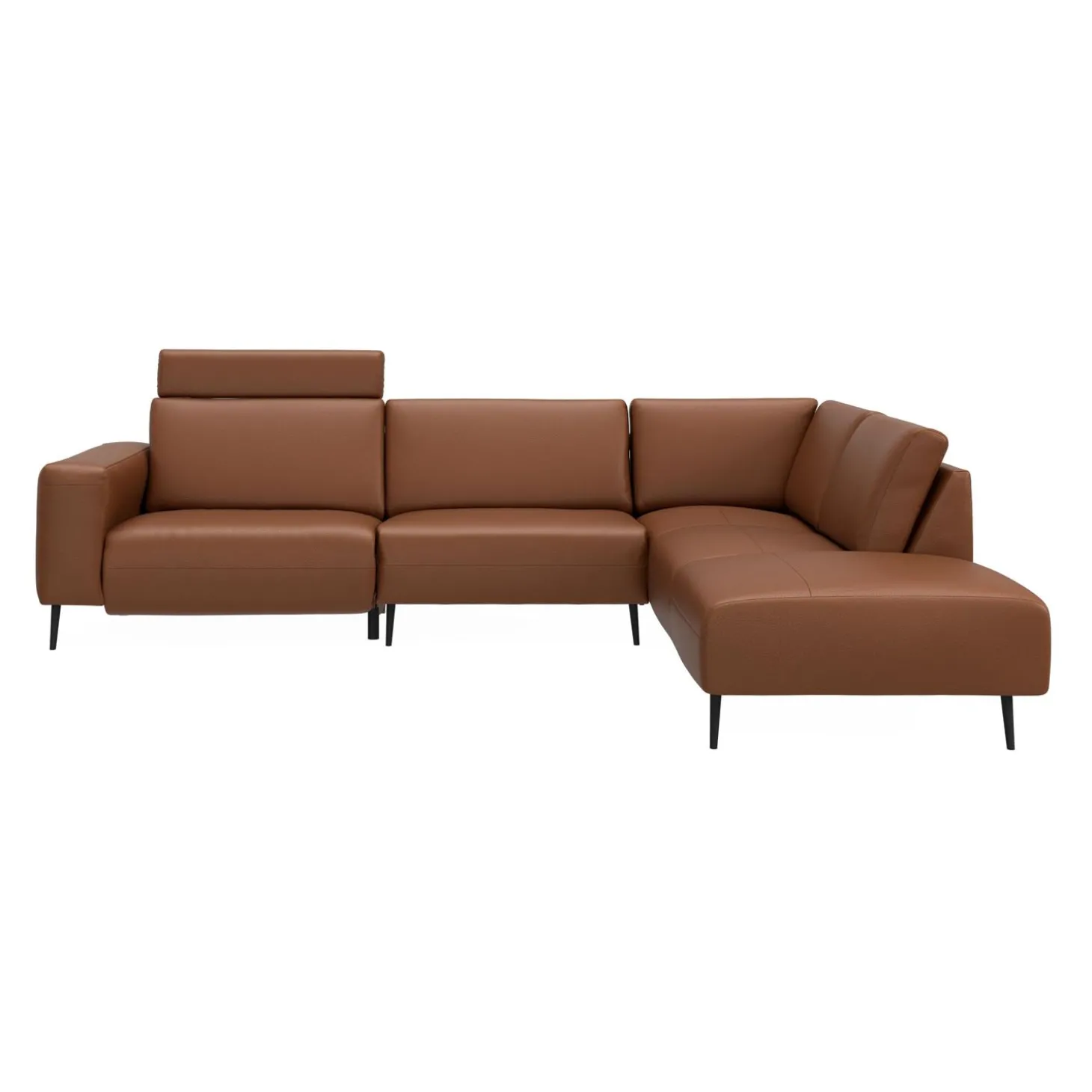 Remus højrevendt sofa med pufafslutning