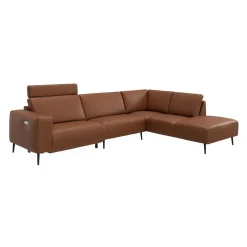 Remus højrevendt sofa med pufafslutning