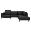 Remus højrevendt sofa med pufafslutning
