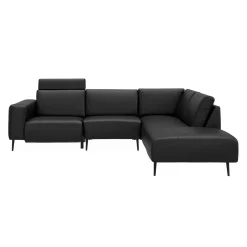 Remus højrevendt sofa med pufafslutning