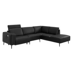 Remus højrevendt sofa med pufafslutning