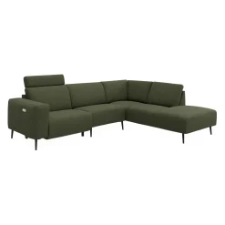 Remus højrevendt sofa med pufafslutning
