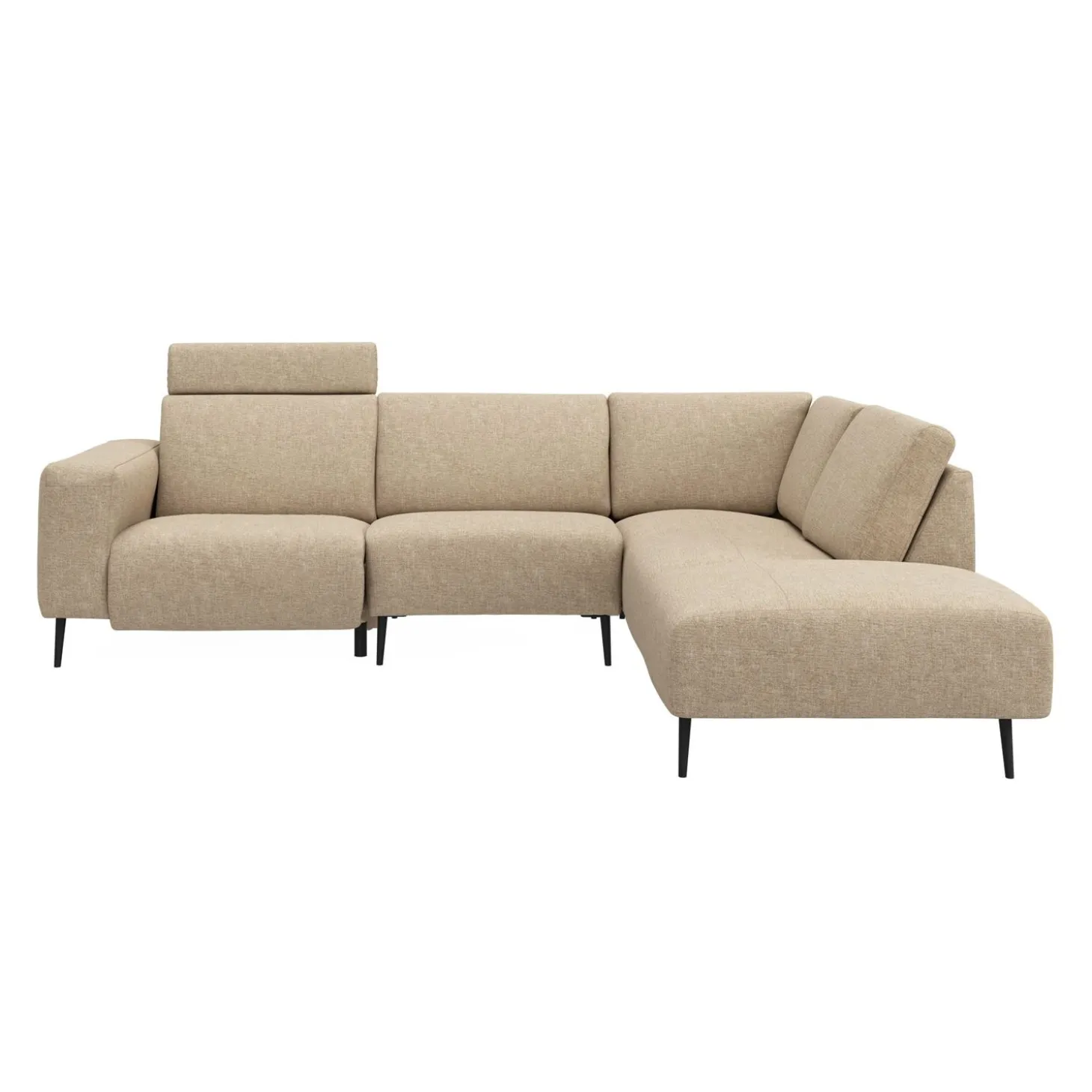 Remus højrevendt sofa med pufafslutning
