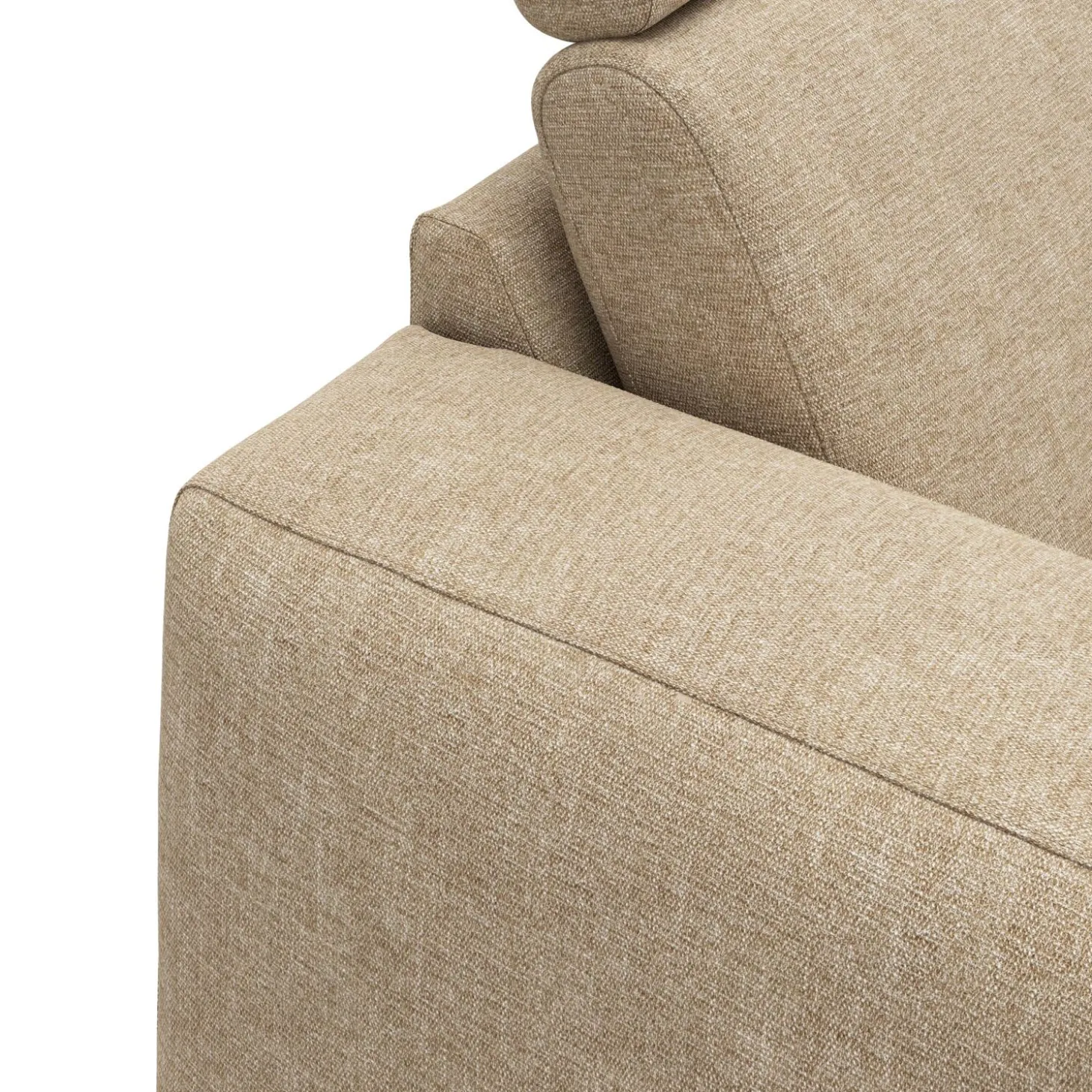 Remus højrevendt sofa med pufafslutning