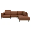 Remus højrevendt sofa med pufafslutning