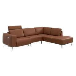 Remus højrevendt sofa med pufafslutning