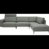 Remus højrevendt sofa med pufafslutning