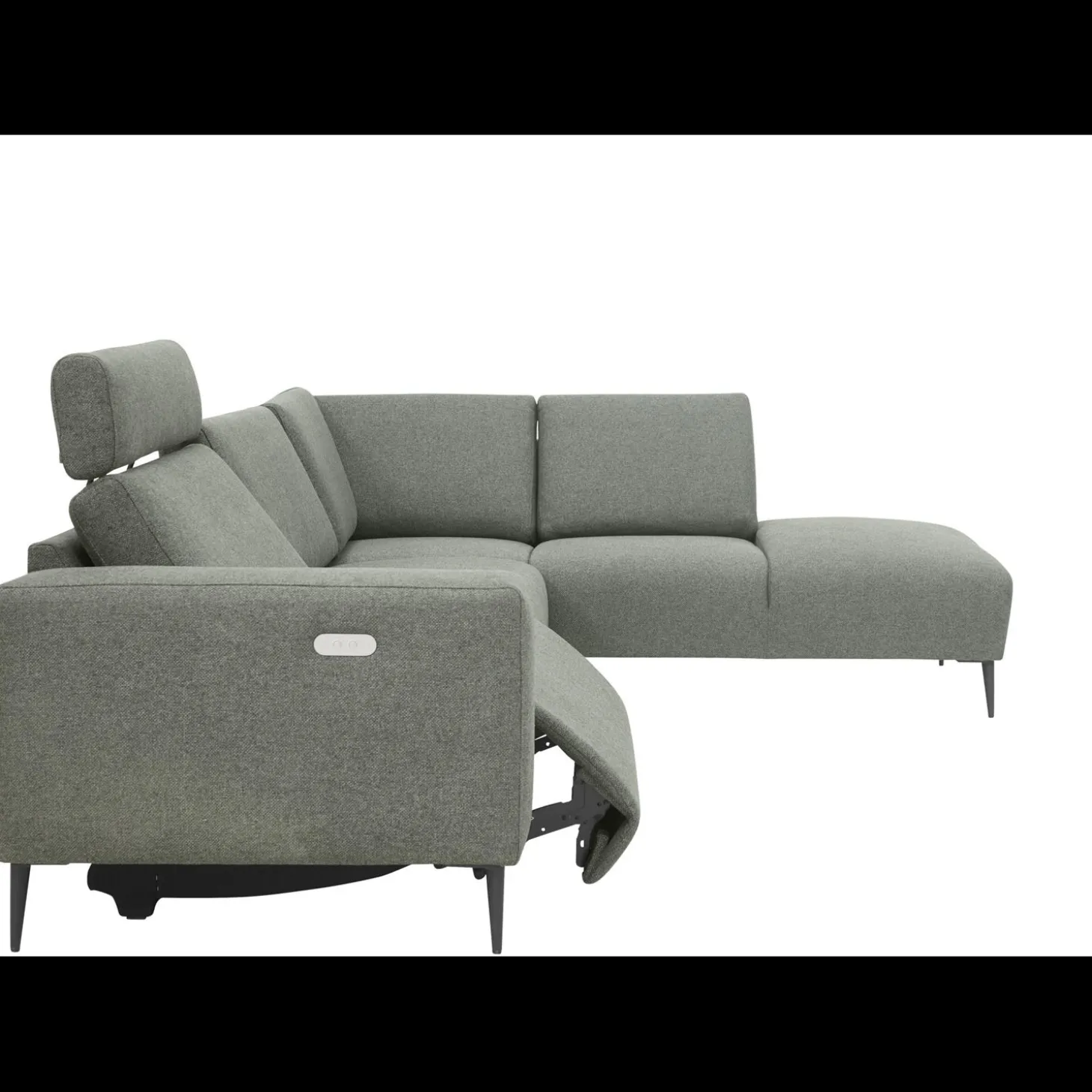 Remus højrevendt sofa med pufafslutning