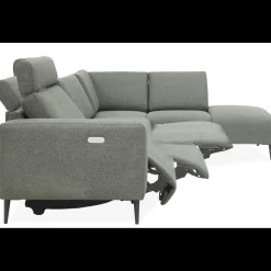 Remus højrevendt sofa med pufafslutning