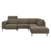 Remus højrevendt sofa med pufafslutning