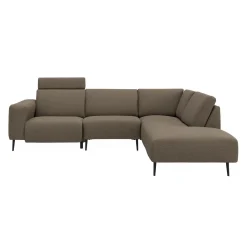 Remus højrevendt sofa med pufafslutning