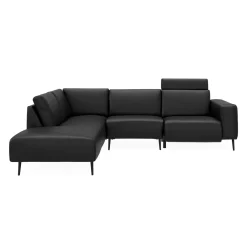 Remus venstrevendt sofa med pufafslutning