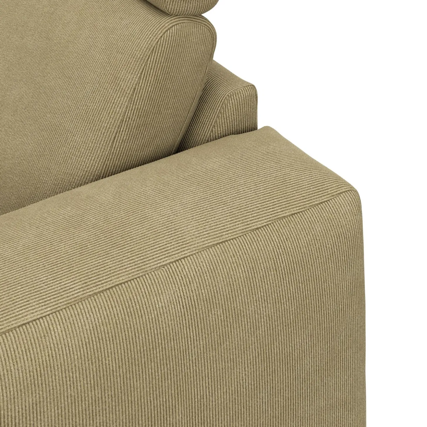 Remus venstrevendt sofa med pufafslutning