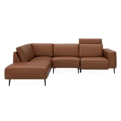 Remus venstrevendt sofa med pufafslutning