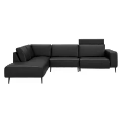 Remus venstrevendt sofa med pufafslutning