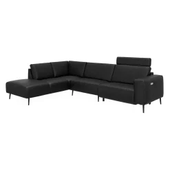 Remus venstrevendt sofa med pufafslutning