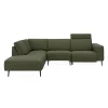 Remus venstrevendt sofa med pufafslutning