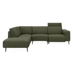 Remus venstrevendt sofa med pufafslutning