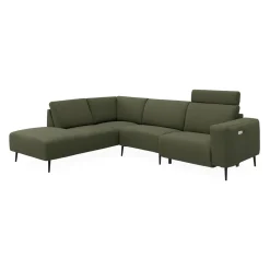 Remus venstrevendt sofa med pufafslutning