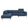 Remus venstrevendt sofa med pufafslutning